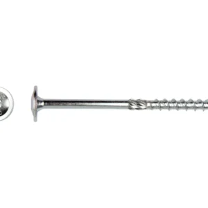 Verzinkte houtconstructieschroef met flenskop en torx T40, 8,0 x 160 mm, met kopaanzicht