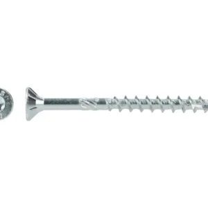 Verzinkte houtconstructieschroef met verzonken kop en torx T40, 8,0 x 260 mm, met kopaanzicht