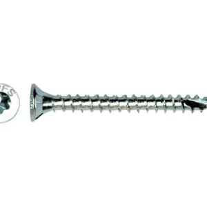 Verzinkte houtschroef met verzonken kop en torx T20, 3,5 x 25 mm, met los kopaanzicht